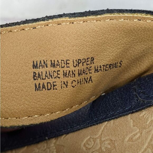 Boc Womens Slip On Leather Sandals Flip Flops - Navy Blue - Picture 8 of 9